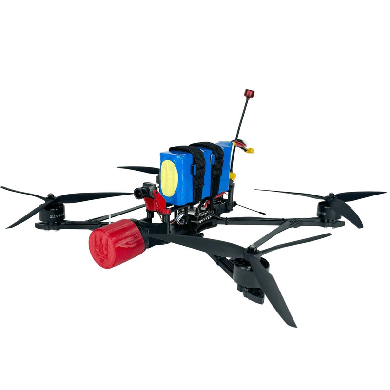 FPV дрон 10 дюймів BPK-10 WYVERN-X (2,5-3W / 5.8 GHz / ELRS / 915 MHz / 8000 mAh / 5 kg) Камікадзе з АКБ і з платою ініціації